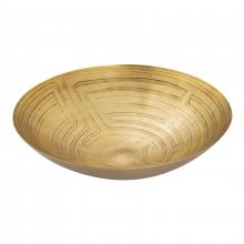 ELK Home H0807-10674 - Maze Etched Centerpiece Bowl - Brass