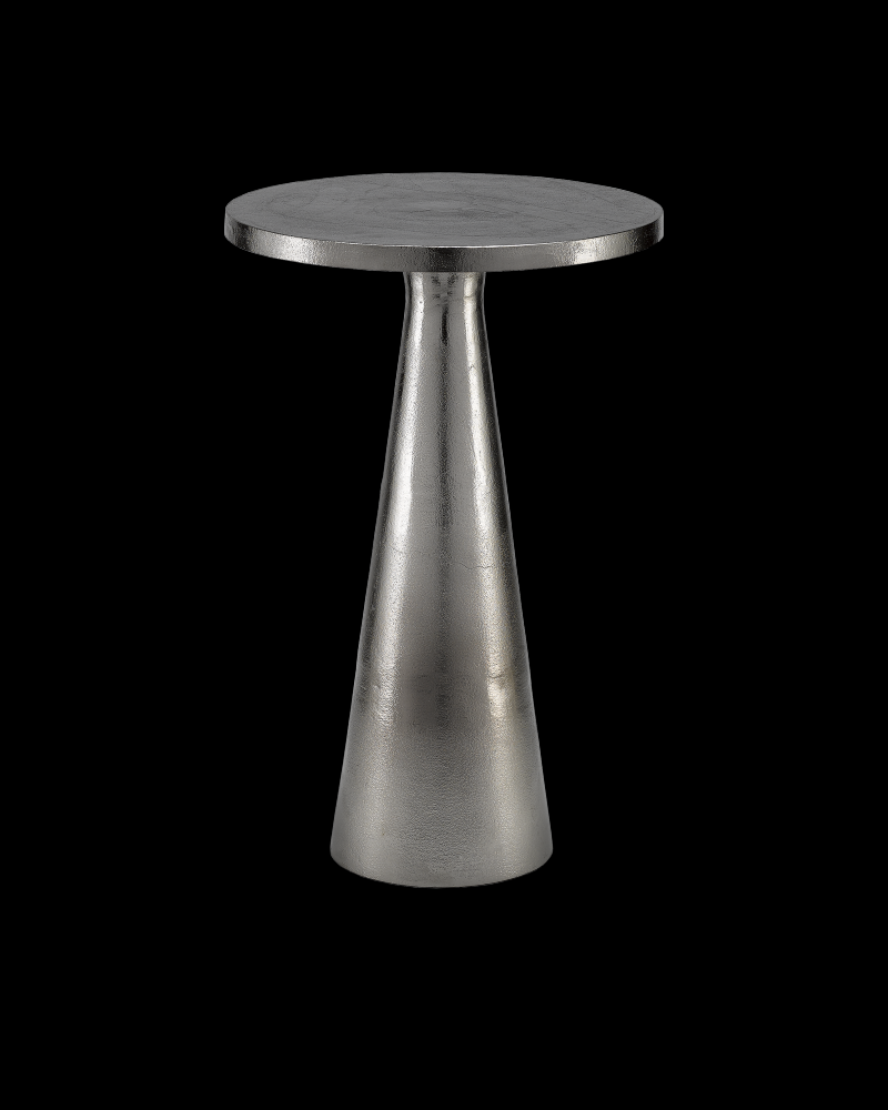 Tondo Nickel Accent Table