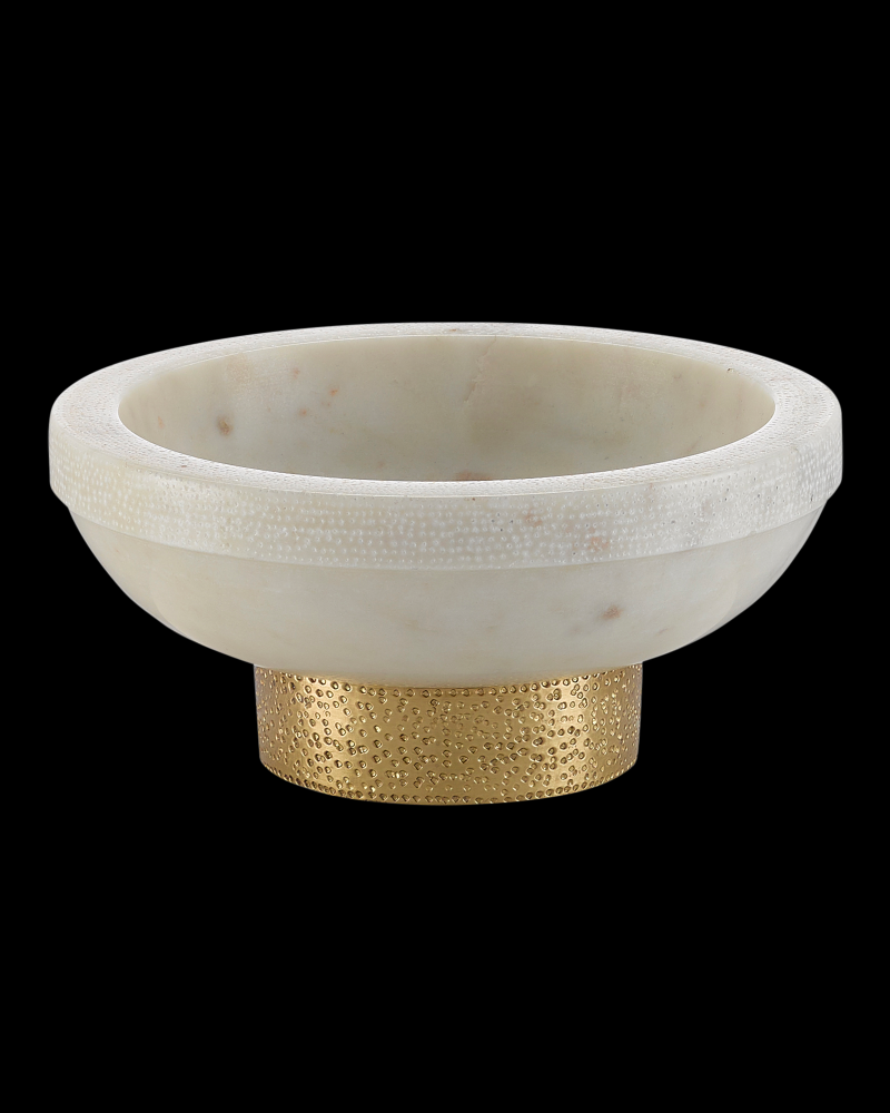 Valor Small White Marble Bowl