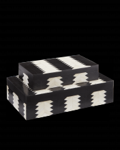 Currey 1200-0450 - Arrow Black & White Box Set of 2