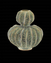 Currey 1200-0299 - Sunken Boat Double Gourd Green Vase